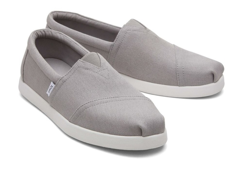 Espadryle Męskie Toms Alp Fwd Recycled Bawełniane Płócienne Szare | 4803RFZPX