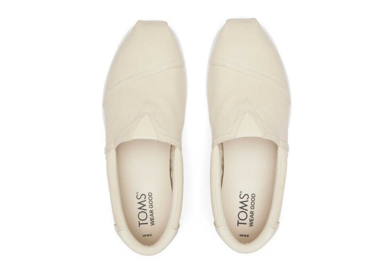 Espadryle Męskie Toms Alp Fwd Twill Beżowe | 2814IRLOB