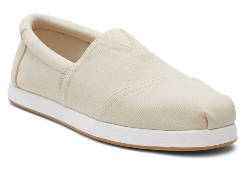 Espadryle Męskie Toms Alp Fwd Twill Beżowe | 2814IRLOB