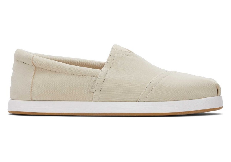 Espadryle Męskie Toms Alp Fwd Twill Beżowe | 2814IRLOB