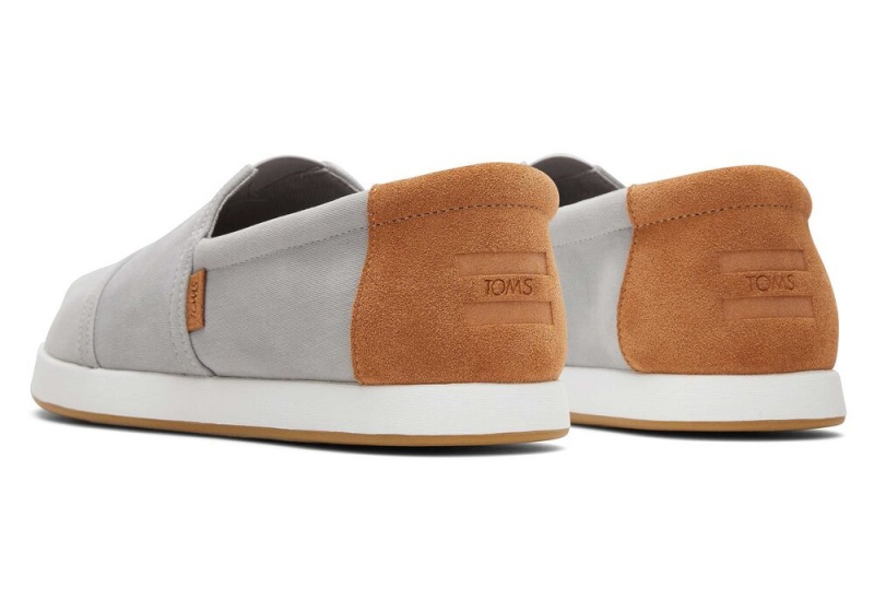 Espadryle Męskie Toms Alp Fwd Twill Jasny Szare | 1267NITKL