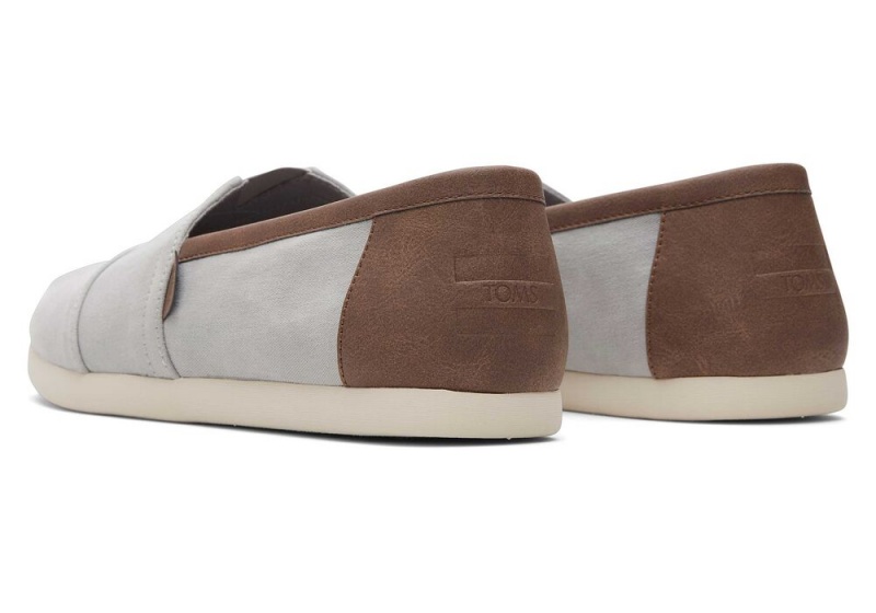 Espadryle Męskie Toms SyntheticTrim Jasny Szare | 4157CUBKH