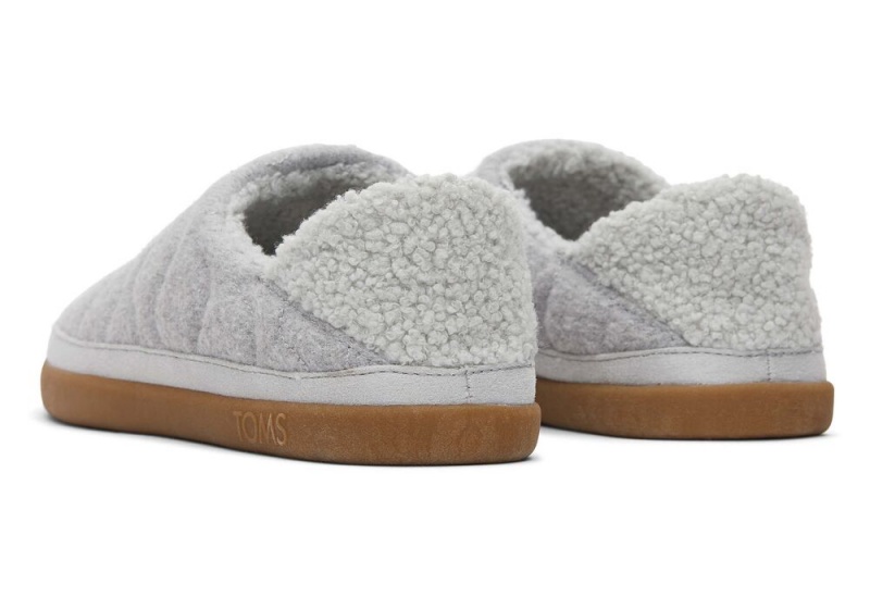 Kapcie Damskie Toms Ezra Pikowana Convertible Szare | 3967JNVPY