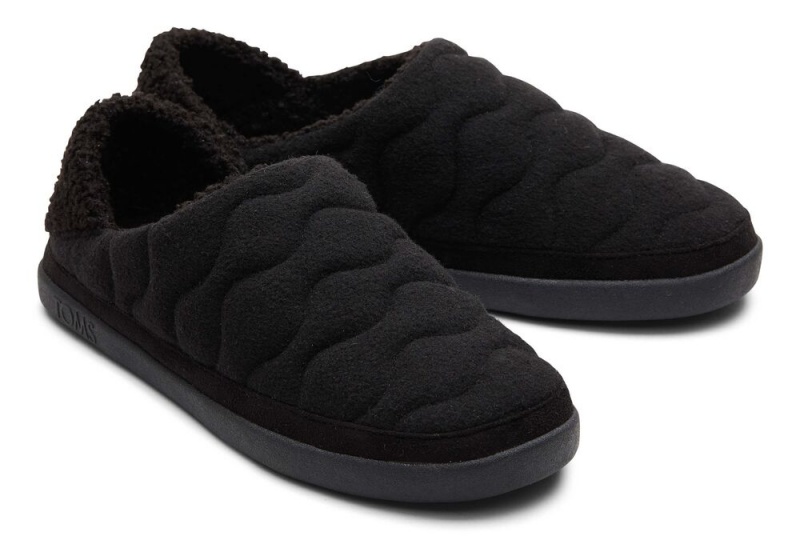 Kapcie Damskie Toms Ezra Pikowana Convertible Czarne | 2456APFGQ