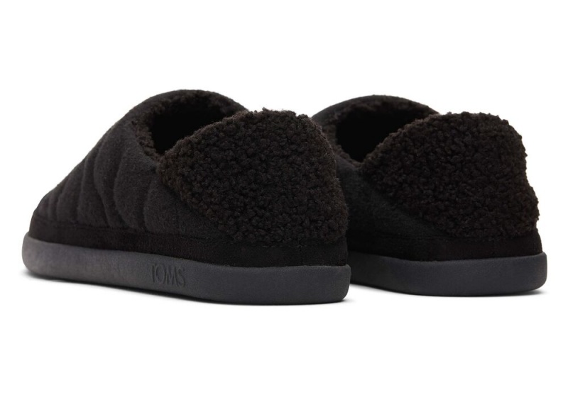 Kapcie Damskie Toms Ezra Pikowana Convertible Czarne | 2456APFGQ