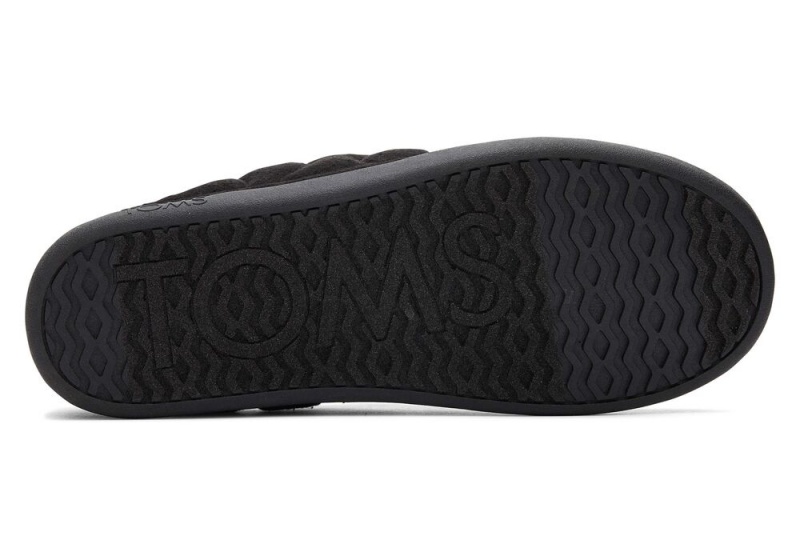 Kapcie Damskie Toms Ezra Pikowana Convertible Czarne | 2456APFGQ