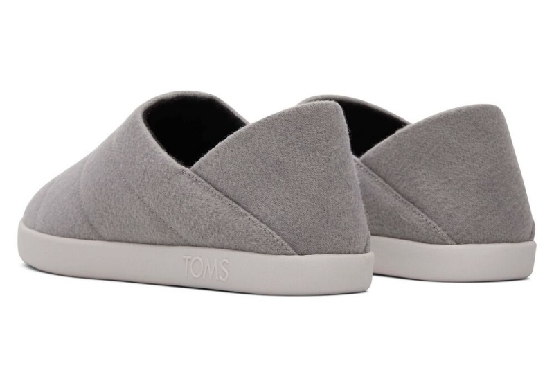 Kapcie Męskie Toms Ezra Faux Fleece Convertible Szare | 5639SVUBK