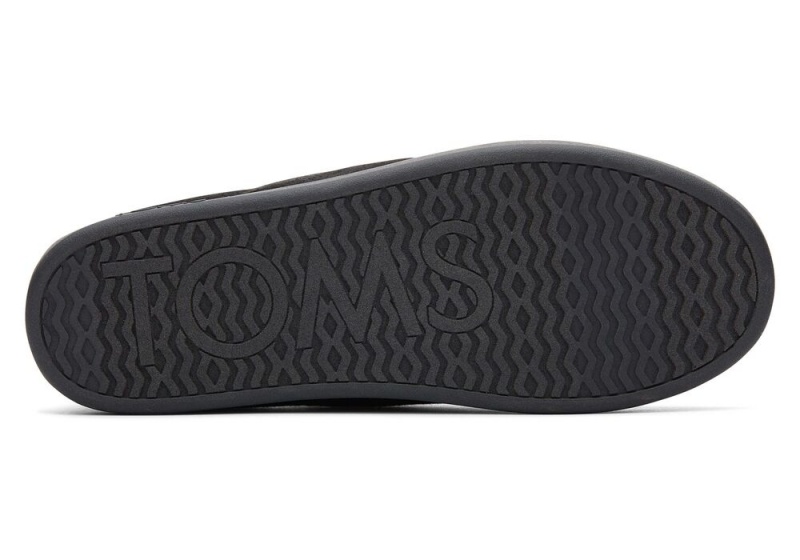 Kapcie Męskie Toms Ezra Faux Fleece Convertible Czarne | 9016NIMQS