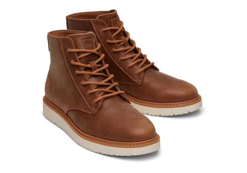 Kozaki Męskie Toms Navi TRVL LITE Ranger Tan Wody Resistant Brązowe | 6824LVYFX