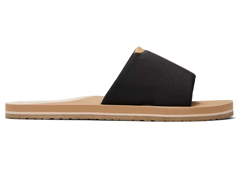 Sandały Damskie Toms Carly Czarne | 6723OSUAW