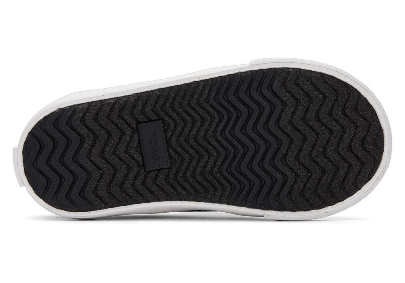 Trampki Dziecięce Toms Fenix Aleins Double StrapToddler Czarne | 0134UGVRN