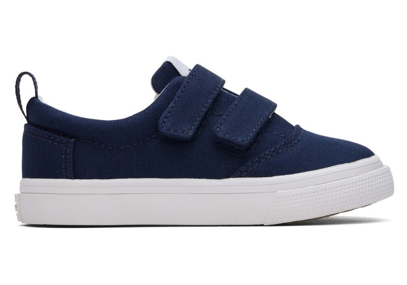 Trampki Dziecięce Toms Fenix Double Paskiem Granatowe | 5078EJLZY