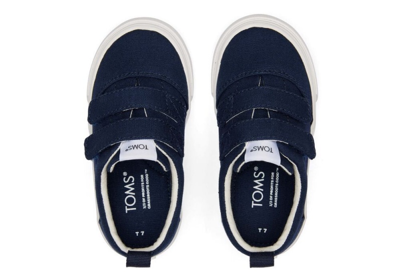 Trampki Dziecięce Toms Fenix Double Paskiem Granatowe | 5078EJLZY