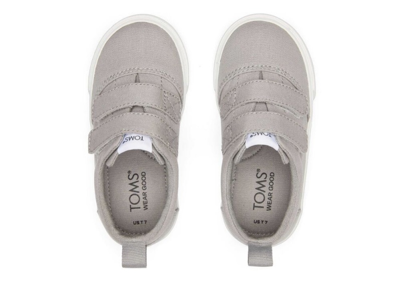 Trampki Dziecięce Toms Fenix Drizzle Double Paskiem Toddler Jasny Szare | 7462JXESO