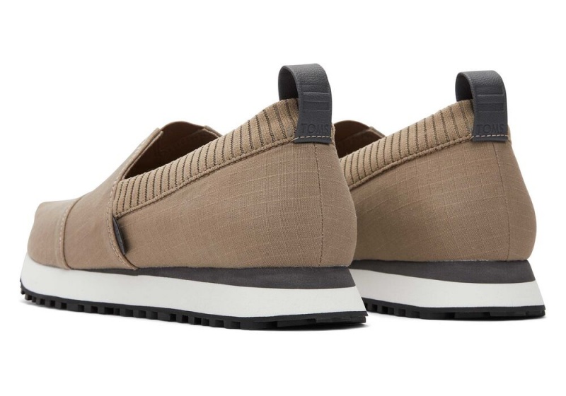 Trampki Męskie Toms Resident 2.0 Taupe Ripstop Jasny Szare | 8021ZRUCV