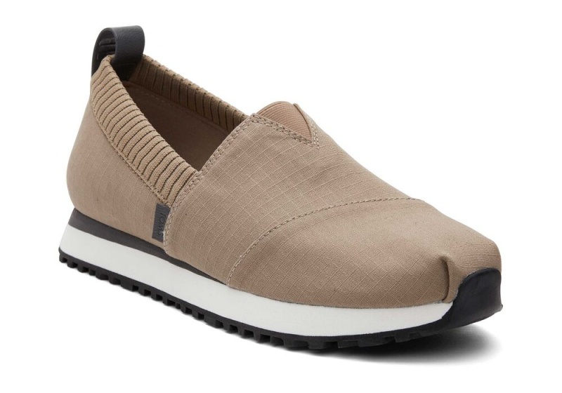 Trampki Męskie Toms Resident 2.0 Taupe Ripstop Jasny Szare | 8021ZRUCV