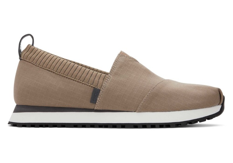 Trampki Męskie Toms Resident 2.0 Taupe Ripstop Jasny Szare | 8021ZRUCV