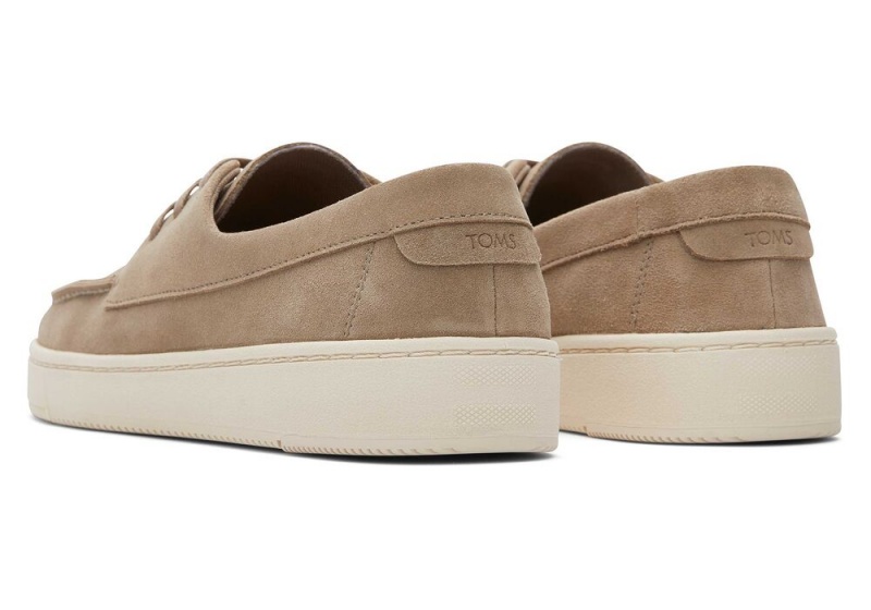 Trampki Męskie Toms TRVL LITE London Taupe Zamszowe Loafer Jasny Szare | 9802BNYQS