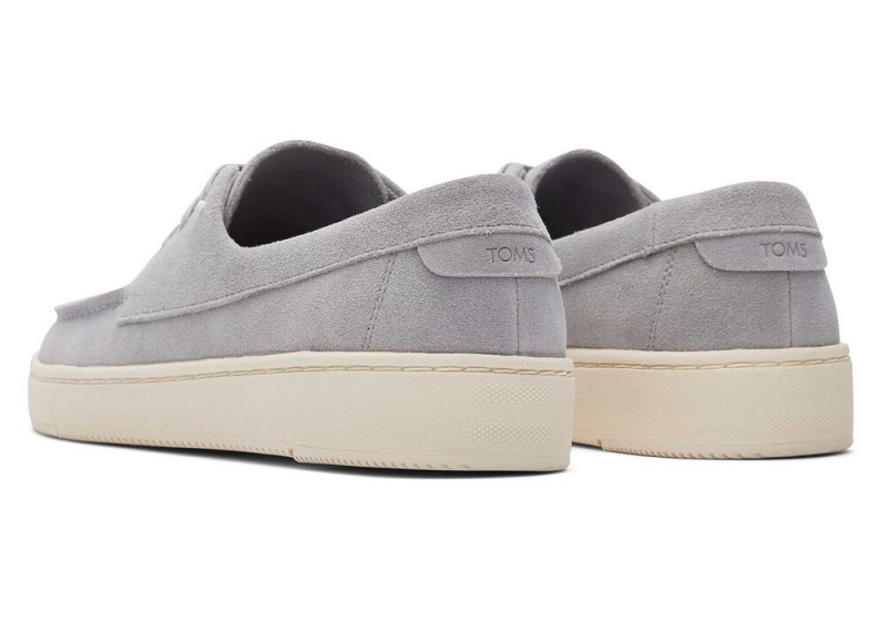 Trampki Męskie Toms TRVL LITE London Zamszowe Loafer Szare | 1379JYLFK