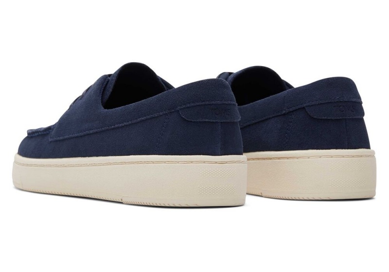 Trampki Męskie Toms TRVL LITE London Zamszowe Loafer Granatowe | 7350ZHSDI