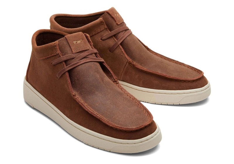 Trampki Męskie Toms TRVL LITE Moc Chukka Kawa | 3658NFIEG