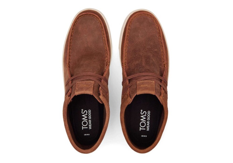 Trampki Męskie Toms TRVL LITE Moc Chukka Kawa | 3658NFIEG