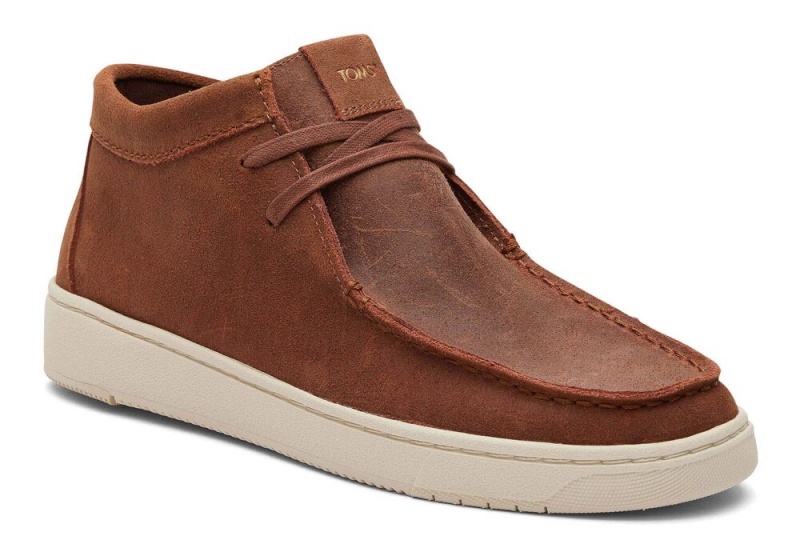 Trampki Męskie Toms TRVL LITE Moc Chukka Kawa | 3658NFIEG