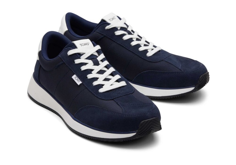 Trampki Męskie Toms Wyndon Jogger Granatowe | 5879OMIKN